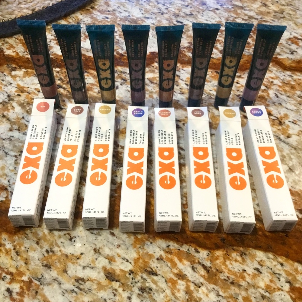 💄 NIB Exa Makeup Vegan Light Show Color Melt The Sparklers Lot of 8 💄